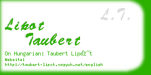 lipot taubert business card